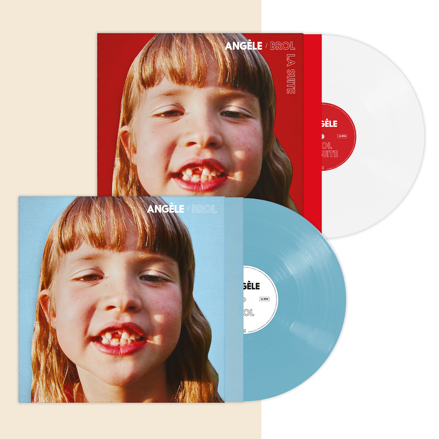 Pack Brol (vinyle bleu) + Brol La Suite (vinyle blanc)