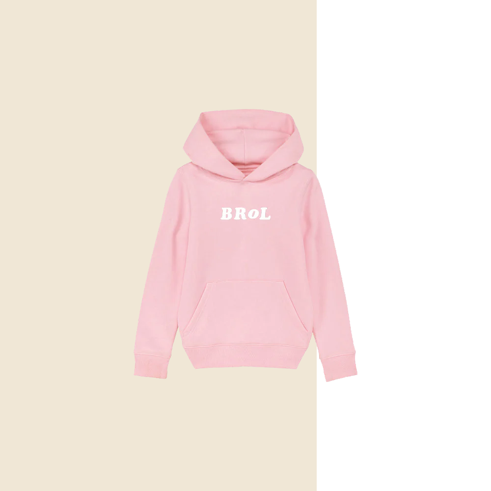 Sweat | Sweat Brol enfant Rose Pâle en coton recyclé