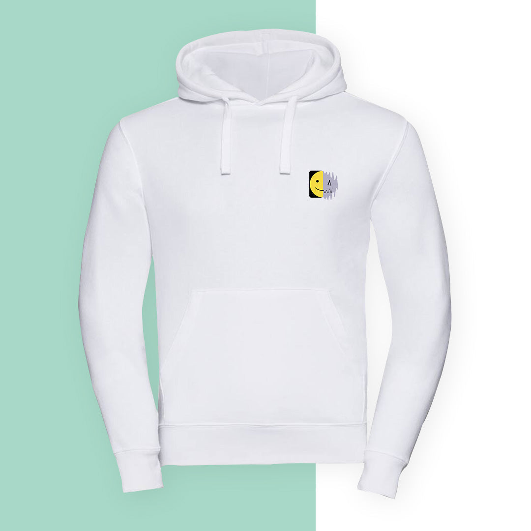 Hoodie blanc Amour Haine & Danger