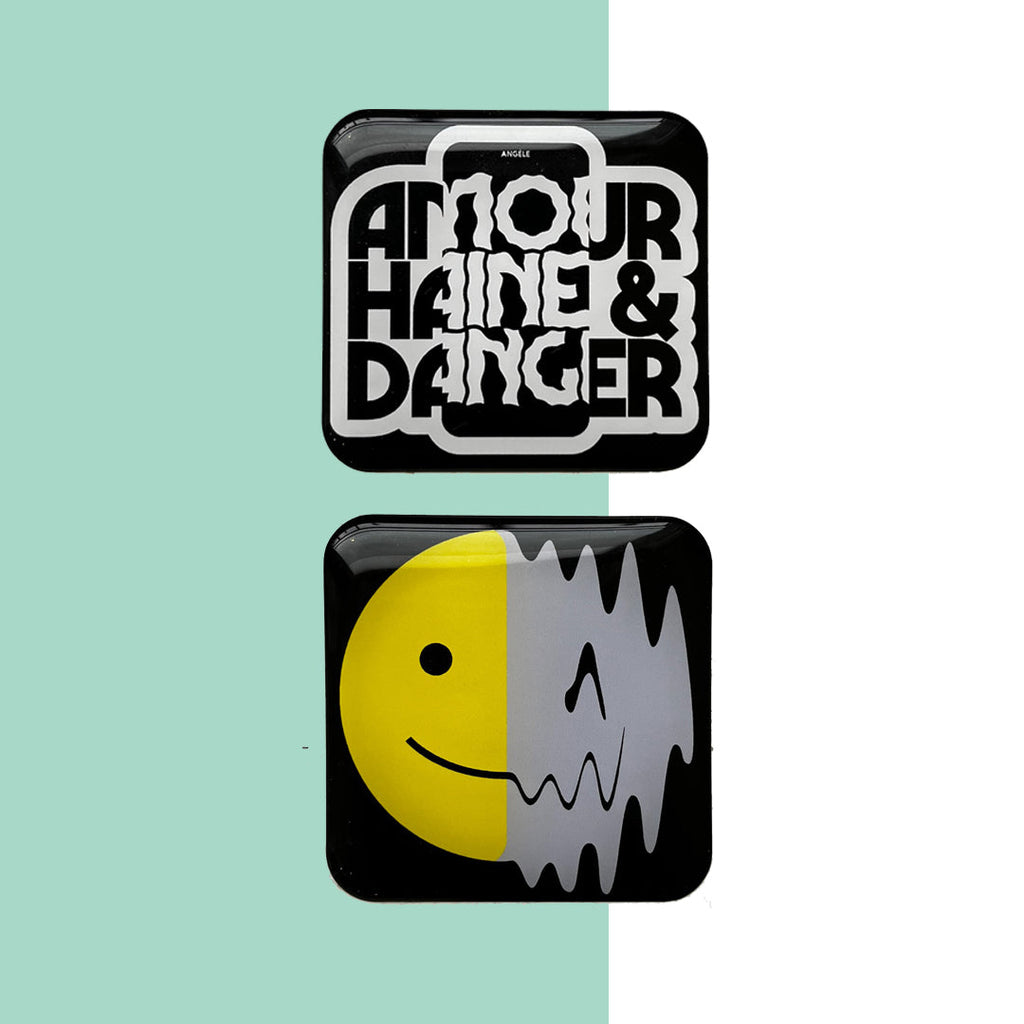 Stickers puffy Amour Haine & Danger